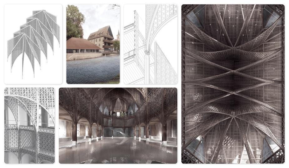 Breitstrom Bathhouse | Diseño de Leslie Rahel Majer, Eth; Swiss Federal Institute of Technology In Zürich